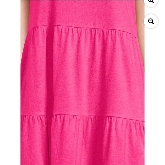 Time and Tru Women’s Smokin’ Hot Pink Pocket Dress XXL/20 NEW - Picture 6 of 7